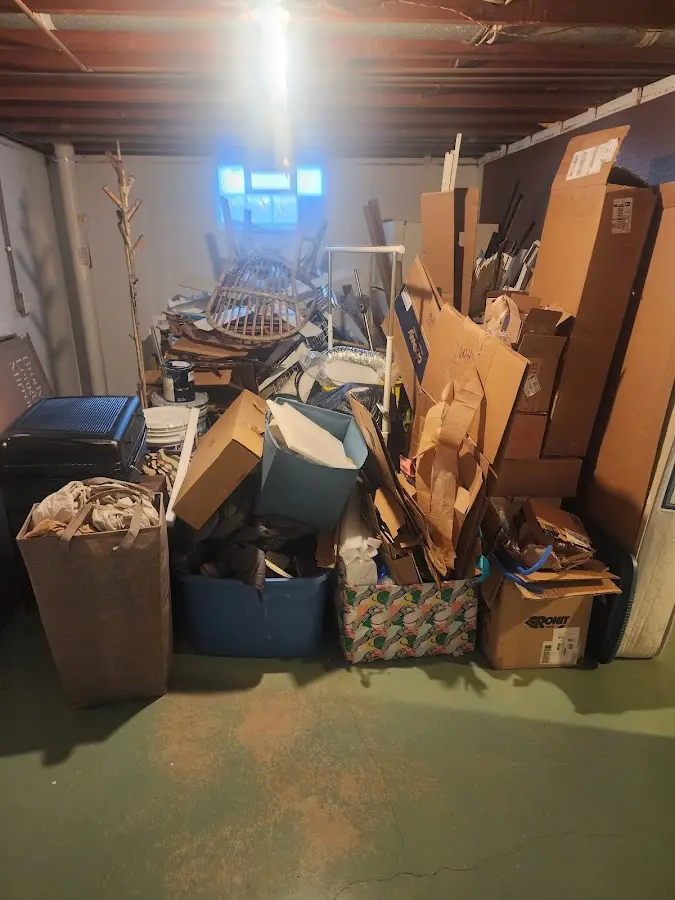 Roll-off dumpster container at job site for Yard Waste Dumpster Rental in Murphy